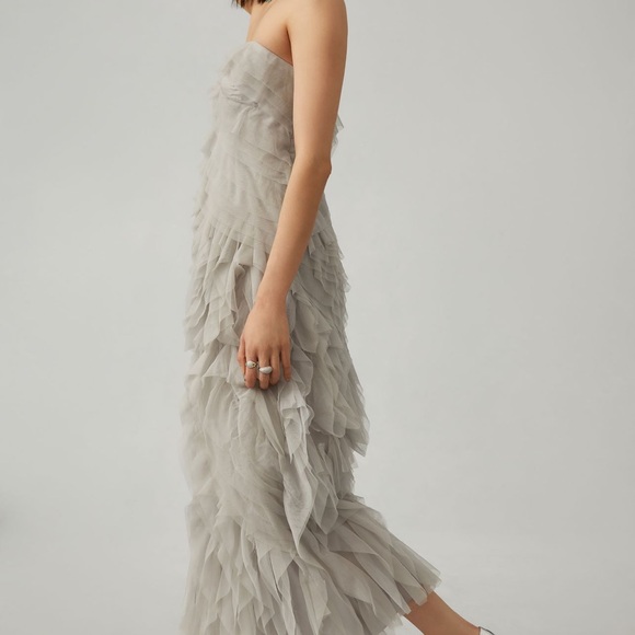 Geisha Designs Ruffled Tulle Dress - Picture 3 of 3